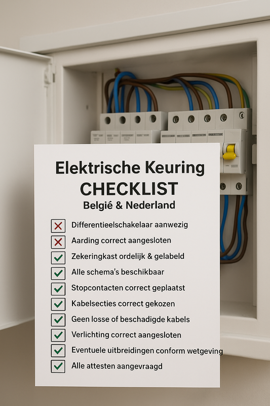 Renovacheck – Elektrische Keuring Checklist (België & Nederland)