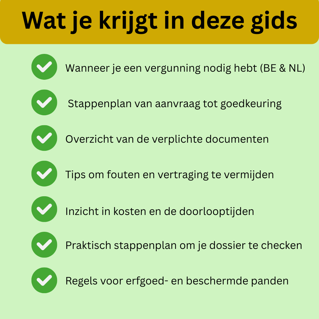Complete Gids Renovatievergunningen (BE & NL) – Inclusief Stappenplan