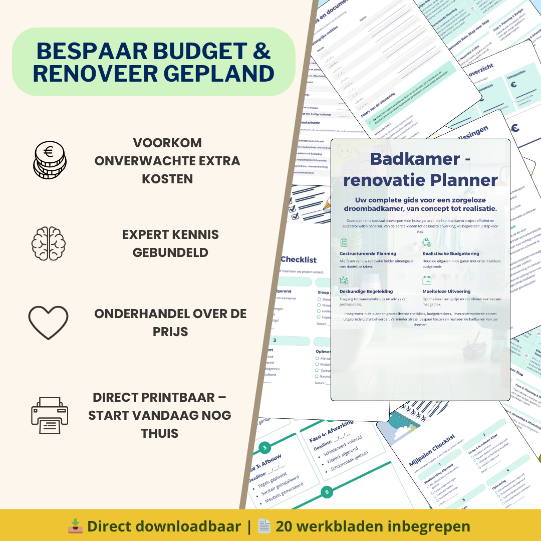Badkamer Renovatie Planner